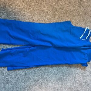 Figs Blue Straight Leg Pants